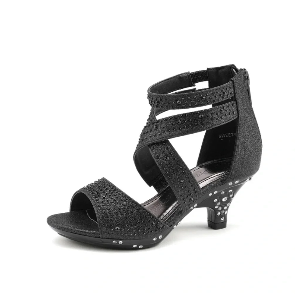 Dream pairs girls rhinestone sandals - Picture 5 of 5
